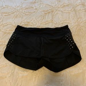 Lululemon shorts - black with reflective dots